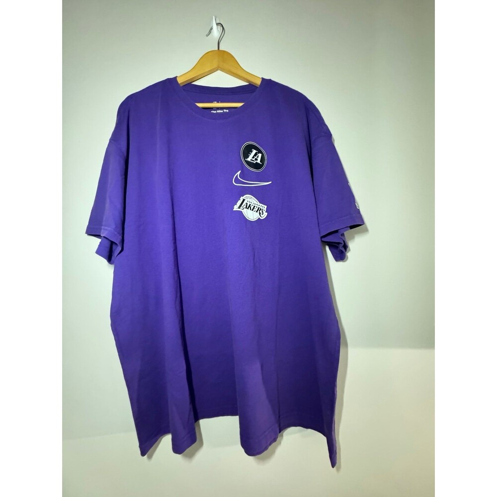 Purple LA Lakers Nike Tee Shirt XXL Loose Fit